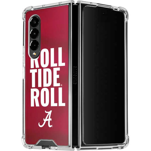 University of Alabama Roll Tide Roll Galaxy Z Fold4 5G Clear Case